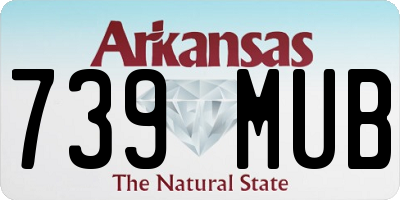 AR license plate 739MUB