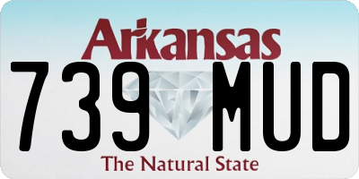 AR license plate 739MUD