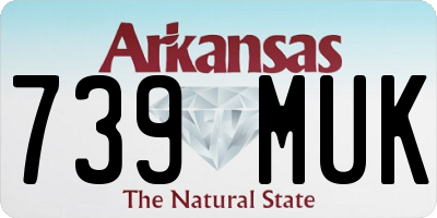 AR license plate 739MUK