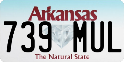AR license plate 739MUL