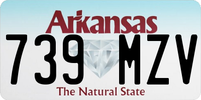 AR license plate 739MZV