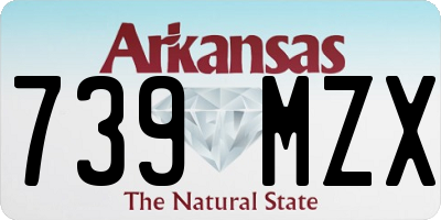 AR license plate 739MZX