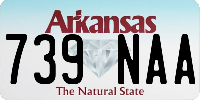 AR license plate 739NAA