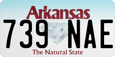 AR license plate 739NAE