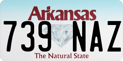 AR license plate 739NAZ