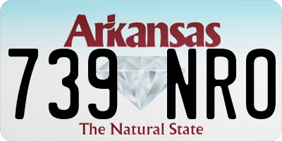 AR license plate 739NRO