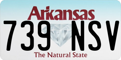 AR license plate 739NSV