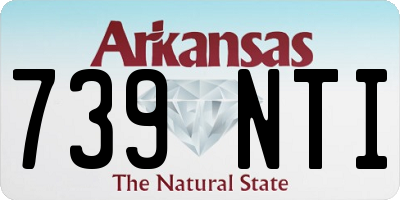 AR license plate 739NTI