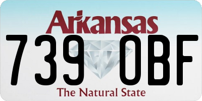 AR license plate 739OBF