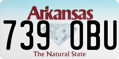 AR license plate 739OBU
