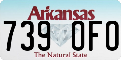 AR license plate 739OFO