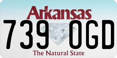 AR license plate 739OGD