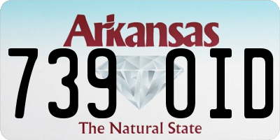 AR license plate 739OID