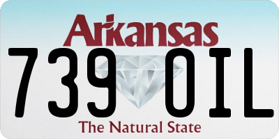 AR license plate 739OIL
