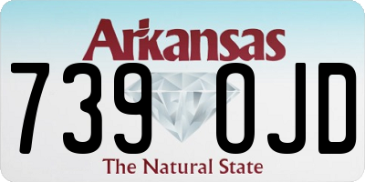 AR license plate 739OJD