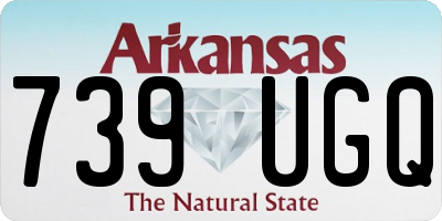 AR license plate 739UGQ
