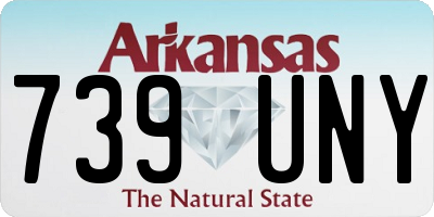 AR license plate 739UNY