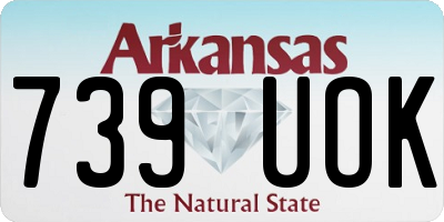 AR license plate 739UOK