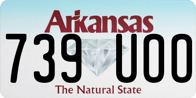 AR license plate 739UOO