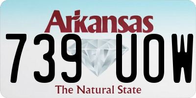 AR license plate 739UOW