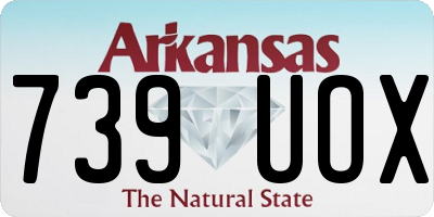 AR license plate 739UOX