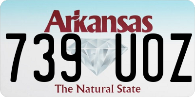 AR license plate 739UOZ