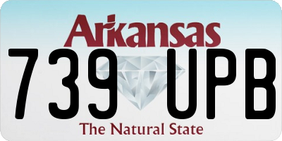 AR license plate 739UPB