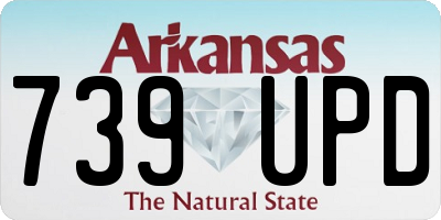 AR license plate 739UPD