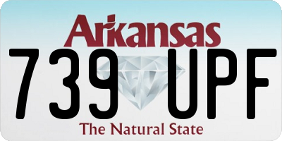 AR license plate 739UPF