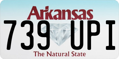 AR license plate 739UPI