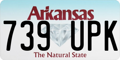 AR license plate 739UPK