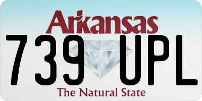 AR license plate 739UPL