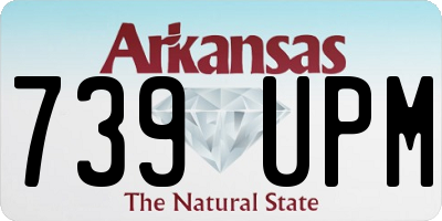 AR license plate 739UPM