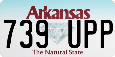 AR license plate 739UPP