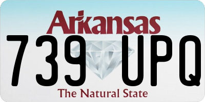 AR license plate 739UPQ