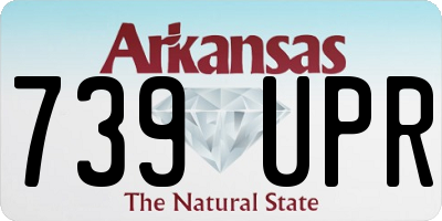 AR license plate 739UPR