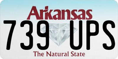 AR license plate 739UPS