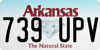 AR license plate 739UPV