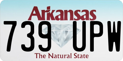 AR license plate 739UPW