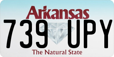 AR license plate 739UPY