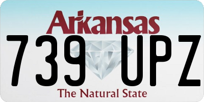 AR license plate 739UPZ