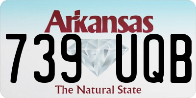 AR license plate 739UQB