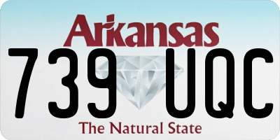 AR license plate 739UQC