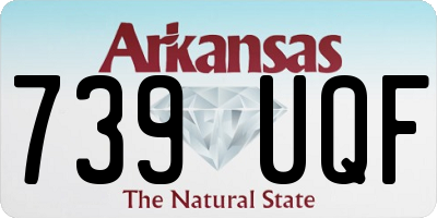 AR license plate 739UQF
