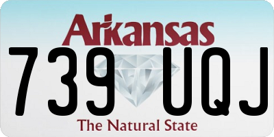 AR license plate 739UQJ