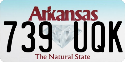 AR license plate 739UQK