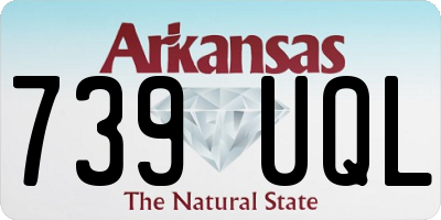 AR license plate 739UQL