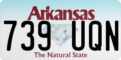 AR license plate 739UQN
