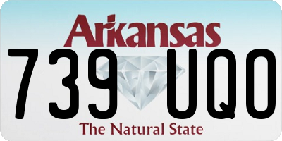 AR license plate 739UQO