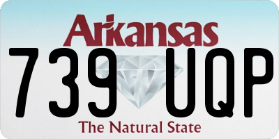 AR license plate 739UQP